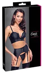 Комплект білизни Cottelli Party zip S (чорний) - мініатюра 7