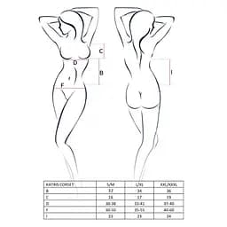 Корсет з пажами Passion KATRISS CORSet black L/XL - мініатюра 5