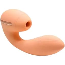 Вакуумний вібратор KisToy Tina Mini Violet вагінально-кліторальний Orange