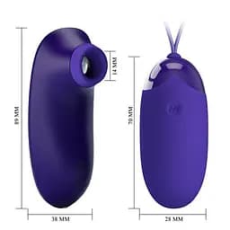Віброяйце Pretty Love Orthus-Youth Stimulator Blue - мініатюра 3