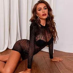 Соблазнительное мини-платье с соблазнительно открытой спиной XS/S/M Черный K000551