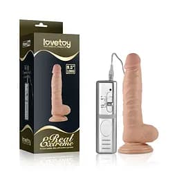 Вібратор Real Extreme Vibrating Dildo 8.5" - мініатюра 1