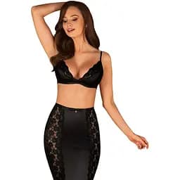 Сексуальний комплект Obsessive Blanita L/XL чорний