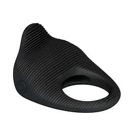 Ерекційне кільце Pretty Love Thimble Vibrating Cock Ring 6 см чорний - мініатюра 3