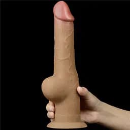 Реалістичний силіконовий фалоімітатор 9.5'' DUAL LAYERED LOVETOYS 66-LV411031 99192 - мініатюра 5