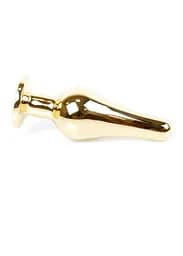 Анальна пробка - Jewellery Gold Long Plug Green - мініатюра 7