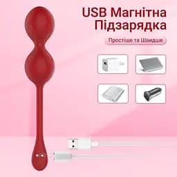 Смарт вагінальні кульки Love Spouse Magic Motion Flamingo червоні — розумний тренажер Кегеля з керуванням із телефона - мініатюра 4