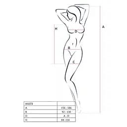 Відверта сукня-сітка Passion BS073 white One size - мініатюра 4
