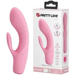 Вибратор-кролик Pretty Love Tim Vibrator Light 15.5 см розовый