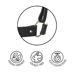 Портупея-пояс Bijoux Indiscrets MAZE - Wide Belt and Restraints Black, екошкіра - мініатюра 5