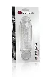 Насадка на член Dorcel Mr. Orgasm з кільцем для мошонки ультрастимулюючий рельєф - мініатюра 3
