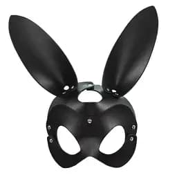 Маска для рольових ігор I’MCUM Bunny Екошкіра Чорна (IM-SM230_bunny)