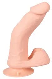 Реалістичний гнучкий вібратор Nature Skin Bendable RC тілесний - мініатюра 5