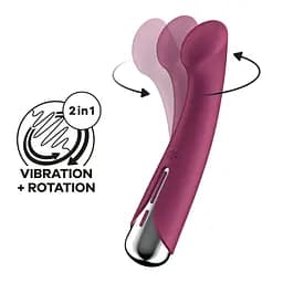 Вібратор з ротацією Satisfyer Spinning G-Spot 1 Red Satisfyer SX0555 99343 - мініатюра 2