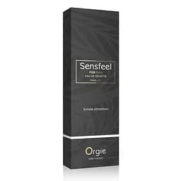 Чоловіча туалетна вода Sensfeel + афродизіак, 10 мл ефективна феромон-технологія Orgie (Бразилія-Португалія) - мініатюра 3