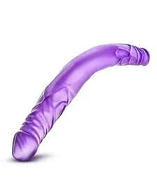 Двосторонній фалоімітатор B Yours 14 Inch Double Dildo 35 см фіолетовий - мініатюра 3