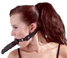 Кляп-фалоімітатор Fetish Collection Heavy Duty Dildo Gag чорний - мініатюра 3
