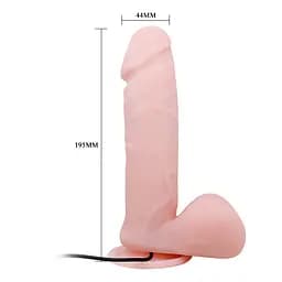Вібратор Dong Vibrating Dildo Flesh - мініатюра 6
