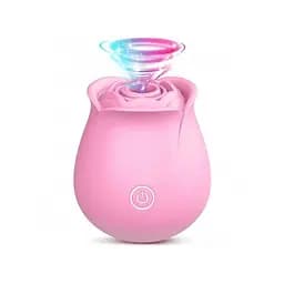 Кліторальний вакуумний вібратор Red Rose Рожевий