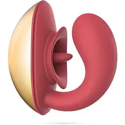 Вибратор Crushious Arcane 10 см (красный)