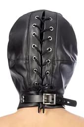 Каптур для БДСМ Fetish Tentation Closed BDSM hood in leatherette - мініатюра 2