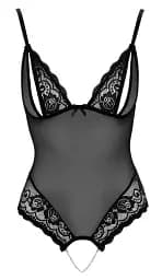 Боді Cottelli Collection Crotchless L чорний - мініатюра 3