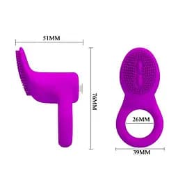 Ерекційне кільце Pretty Love Cobra Penis Ring 7.6 см фіолетовий - мініатюра 4