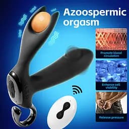 Стимулятор простати B - Series Cute Dual Tapping Anal, 10.1 см (чорний) - мініатюра 10