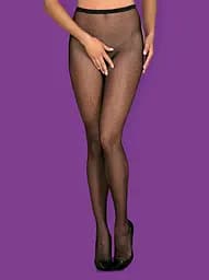 Колготки Obsessive Tights S233 S/M/L чорний - мініатюра 3