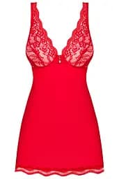 Комплект Obsessive Luvae babydoll (Червоний, S/M) Obsessive 96585 96678 - мініатюра 2