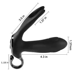 Стимулятор простати B - Series Cute Dual Tapping Anal, 10.1 см (чорний) - мініатюра 4