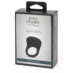 Віброкільце Fifty Shades of Grey Sensation Vibrating Love Ring 6.5 см чорний - мініатюра 3