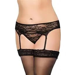 Пояс для панчох SoftLine Garterbelt 3316 XL (чорний)