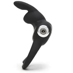 Ерекційне кільце Happy Rabbit Black 8.9 см (чорний) - мініатюра 2