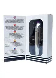 Міні-вібратор Rechargeable Powerful Bullet Vibrator Silver - мініатюра 5