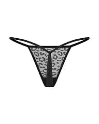 Комплект стрінгів Obsessive Clara L/XL 2 шт (чорний) - мініатюра 3