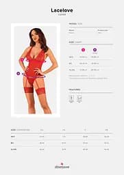Obsessive Lacelove corSet XS/S - мініатюра 5