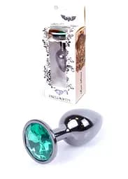 Анальна пробка Jawellery Dark Silver PLUG Green Boss Series 64-00033 98288