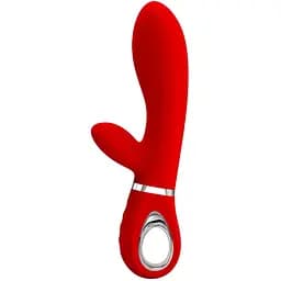 Вибратор-кролик Pretty Love Thomas 20.5 см красный