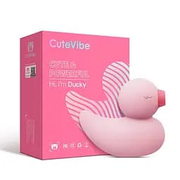 Вакуумний вібратор-качка CuteVibe Ducky Pink CuteVibe SO6553 92489