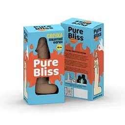 Свічка у вигляді члена Pure Bliss Mini Brown 15 см - мініатюра 7