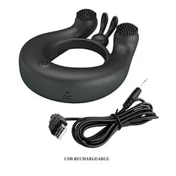 Віброкільце PRETTY LOVE DAHLIA, 12 vibration functions memory function PRETTY LOVE BI-210324 102767 - мініатюра 6