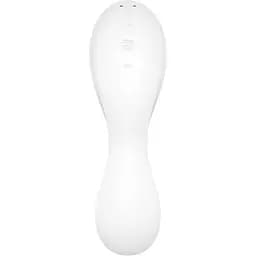 Вакуумный стимулятор клитора с вибрацией Satisfyer Curvy Trinity 5+ белый