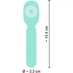 Мінівібратор Cuties Mini Wand Green - мініатюра 9