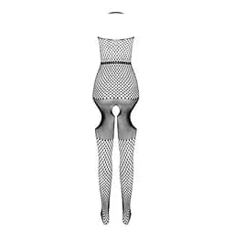 Бодістокінг з імітацією панчох Passion BS079 black One size - мініатюра 6