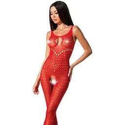 Бодістокінг з доступом до інтимних місць Passion BS078 red One size