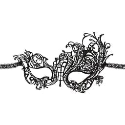 Кружевная маска Cottelli Accessoires Orion OS черный