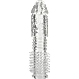 Насадка на пенис Seven Creations Silicone Sleeve 14 см прозрачный