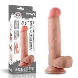 Фаллоимитатор Sliding-Skin Dual Layer Dong 8 '' Love Toy 66-LV317002 91245