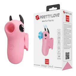 Вакуумний стимулятор клітора Pretty Love Magic Devil рожевий - мініатюра 2
